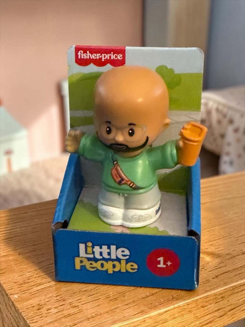 Fisher-Price Little People Athleisure Dad Character Figure for Toddlers & Kids,